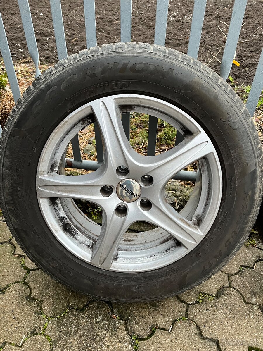 5x112 R17 hliníkové disky, zimné pneu 215/65 R17