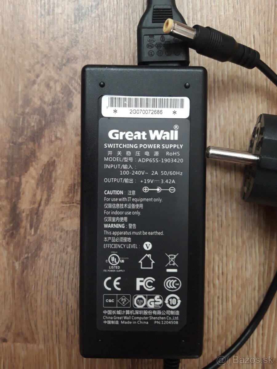 nabijacka adapter Acer Great Wall 65W 19V 3.42A