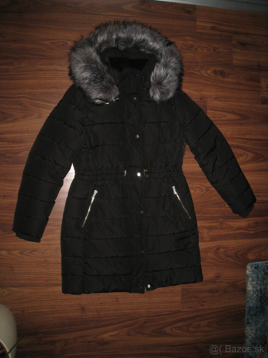 Dámska zimná dlhá bunda/kabát, C&A, veľ. 40