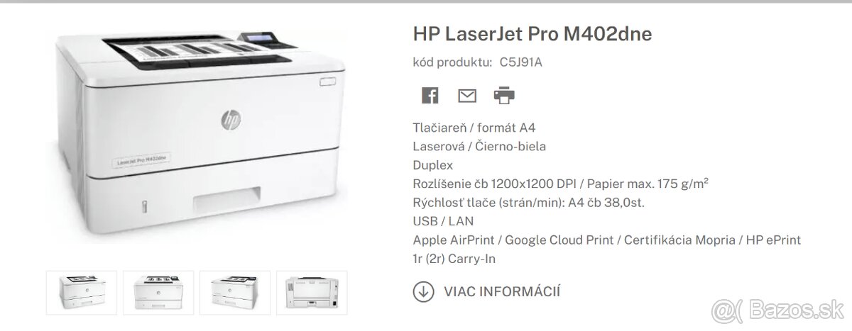 HP LaserJet Pro M402dne