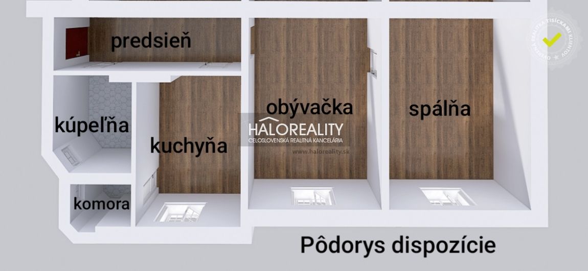 HALO reality - Predaj, dvojizbový byt Bratislava Nové Mesto,