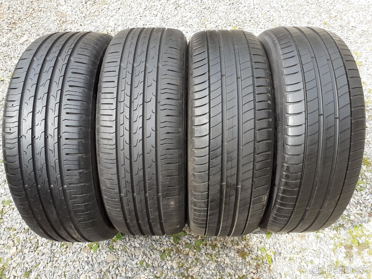 205/55 r17 letné pneumatiky 2ks Continental a 2ks Michelin