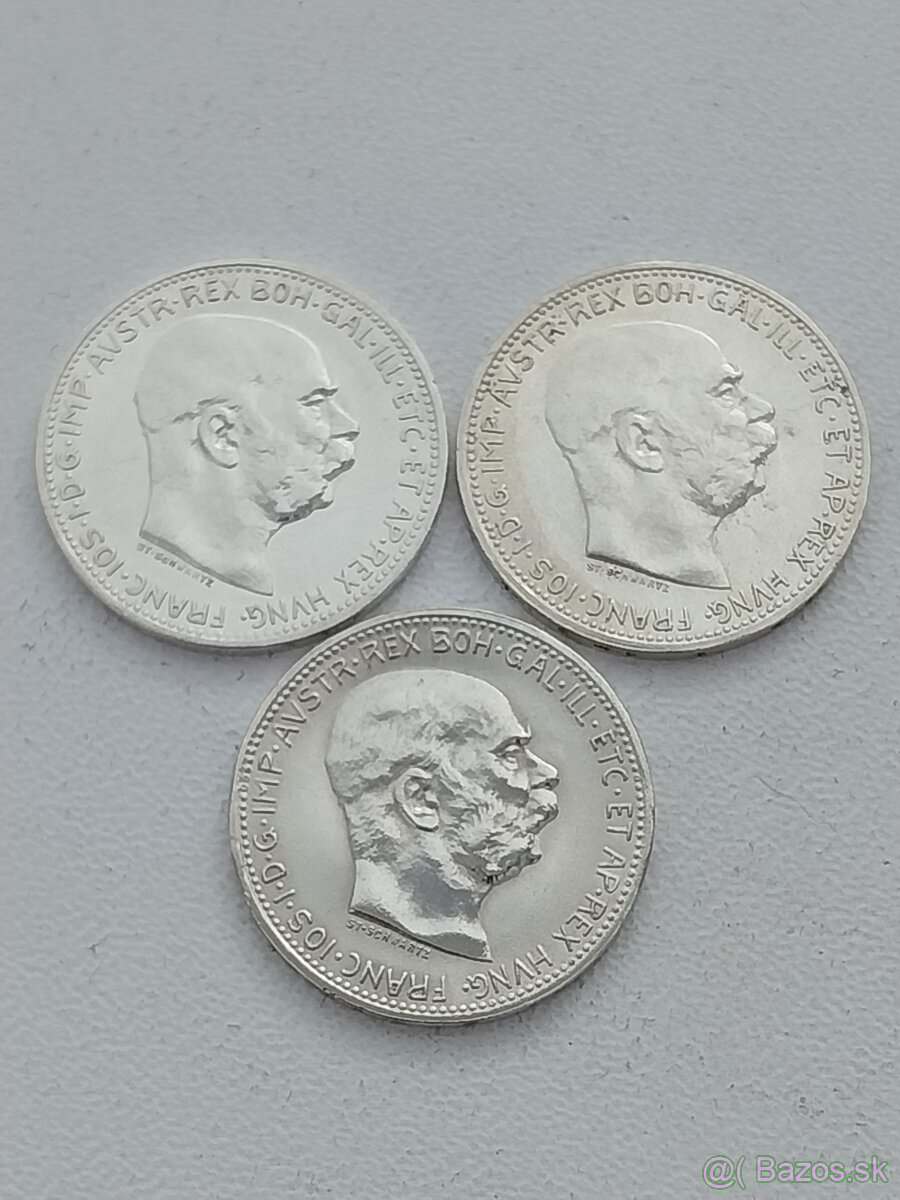 Mince 1 koruny F.J.
