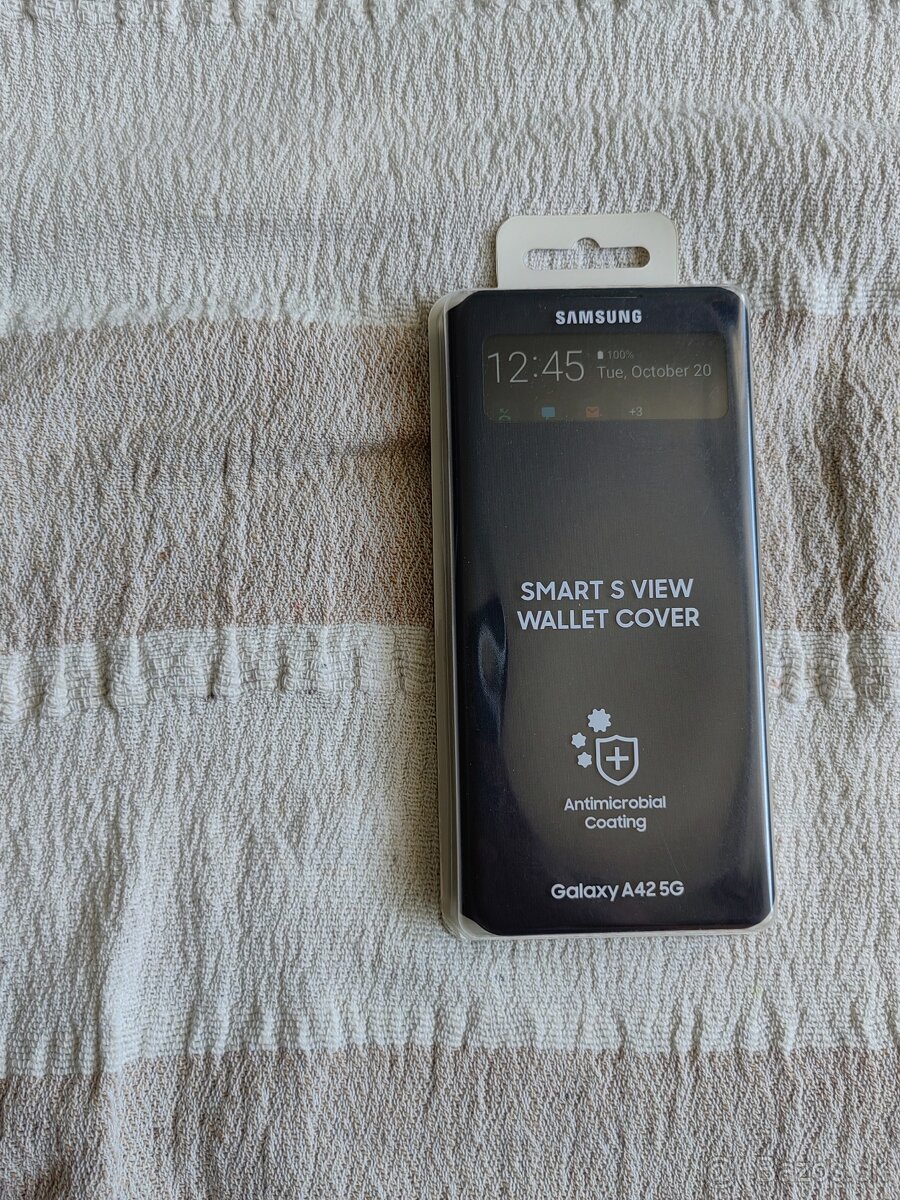 Obal zadný originál Knižkový čierny na Samsung A42 5G
