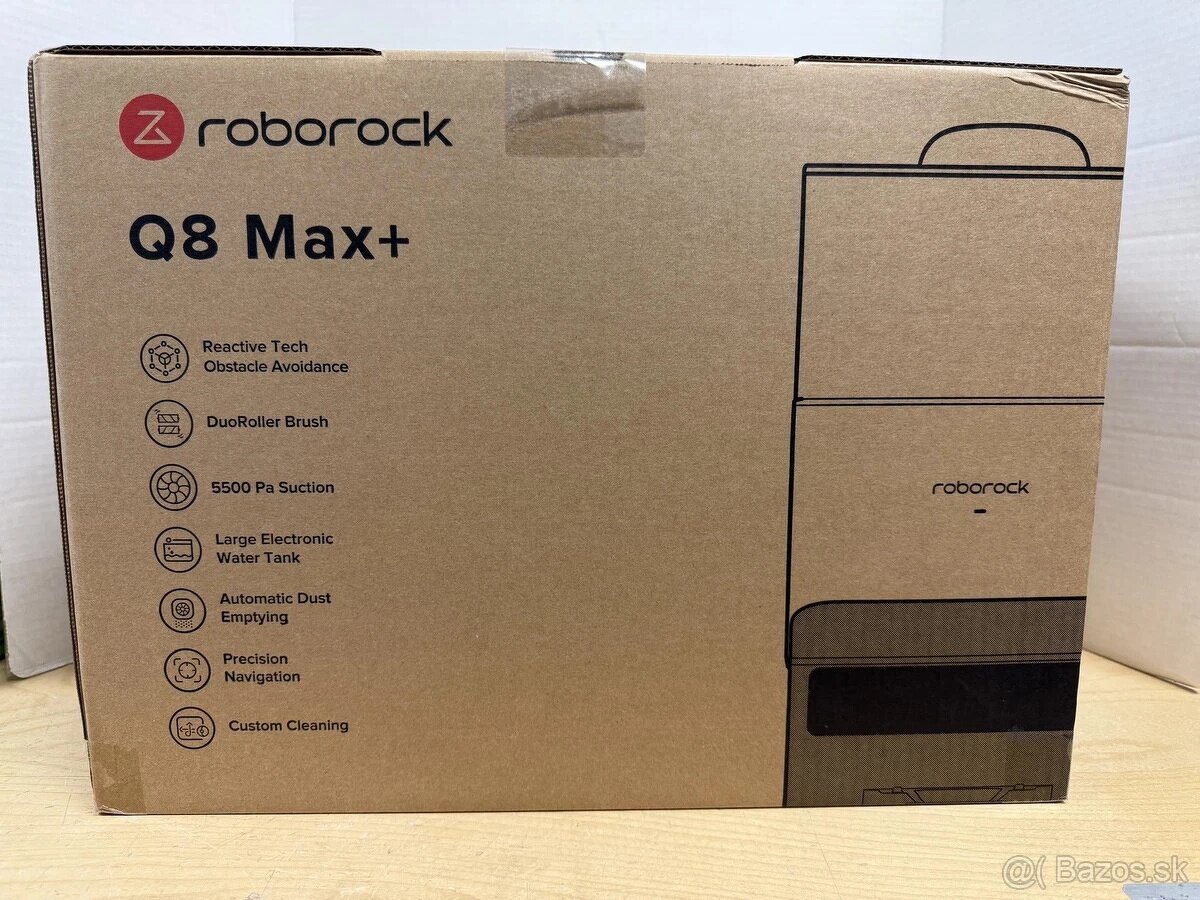 Robotický vysavač Roborock Q8 Max+ černý
