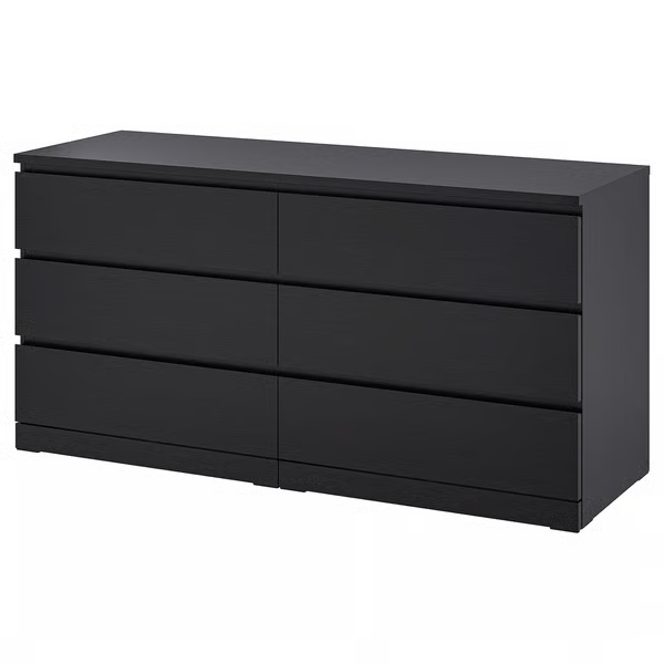 MALM Komoda, 6 zásuviek
