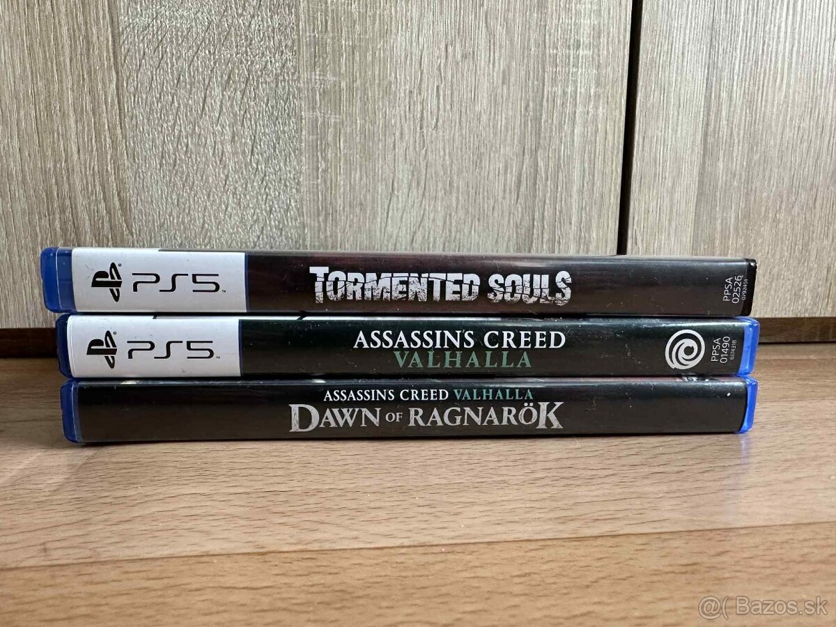 2 hry na Playstation 5 - AC Valhalla + Tormented Souls
