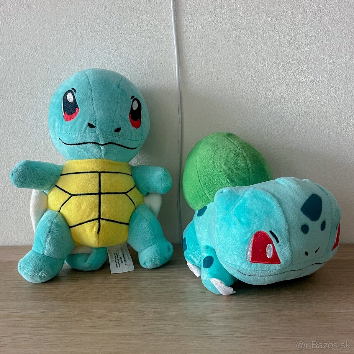 Plyšák Pokemon Bulbasaur a Squirtle