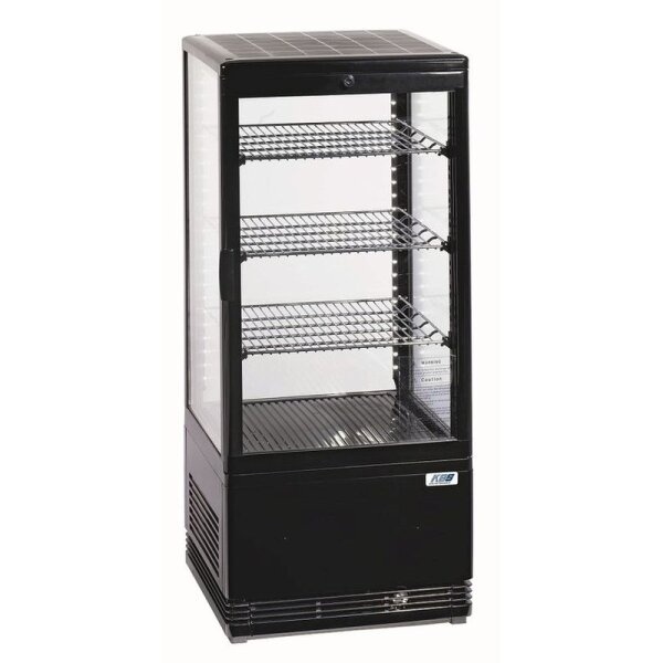 Nadpultová vitrína 78 litrová-čierna