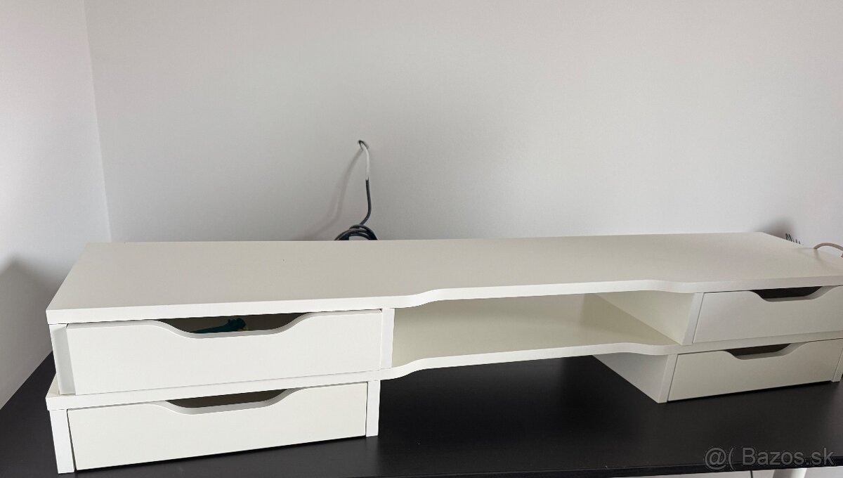 IKEA ALEX Stojan na monitor so zásuvkami