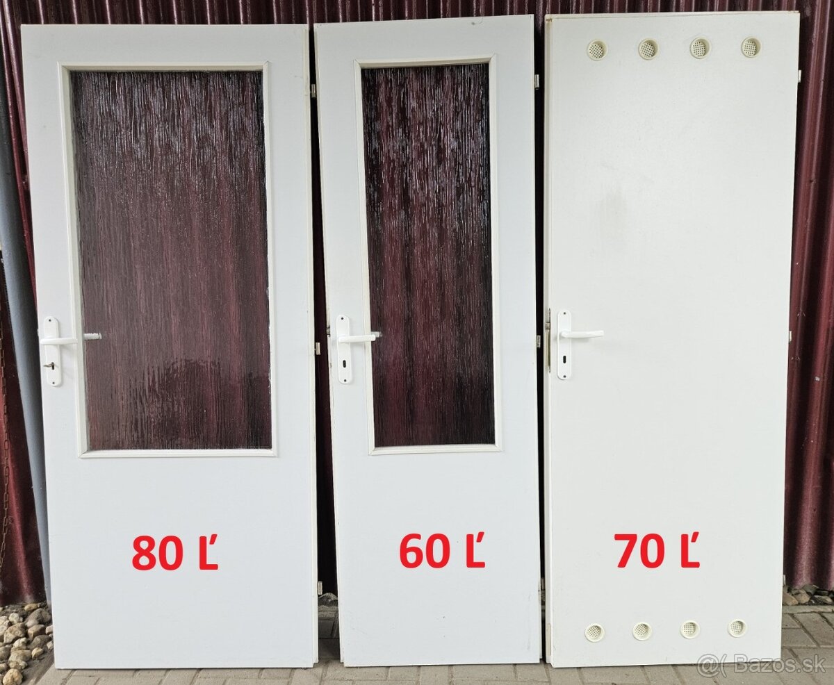 Predám interiérové dvere 60/70/80 – ľavé