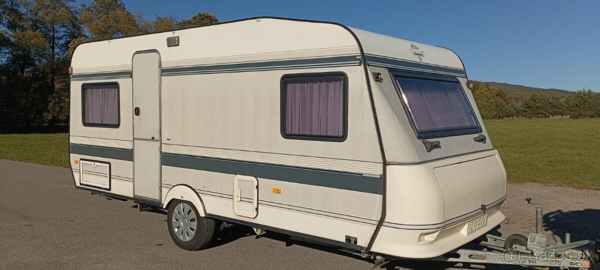 Hobby de luxe 495 r.v.1992+klíma+predstan