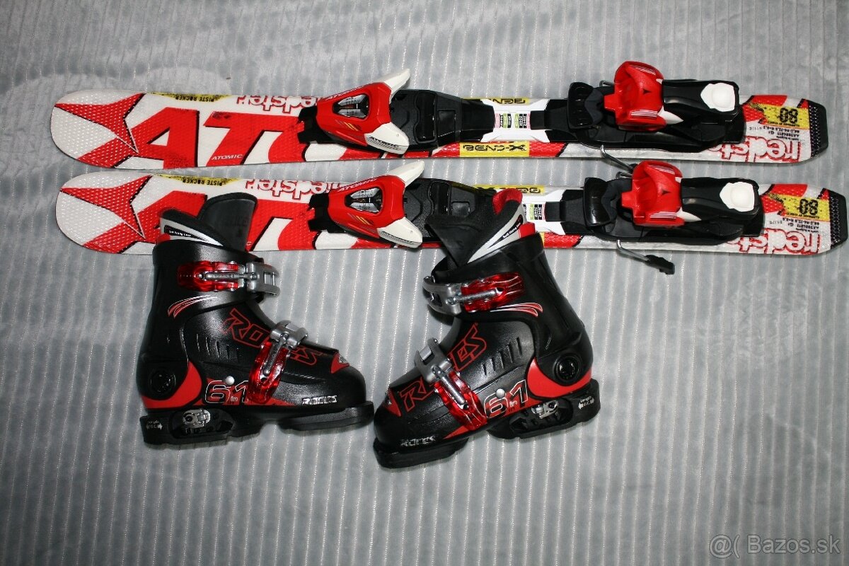 detské lyže Atomic Redster 80 cm , hadia koža