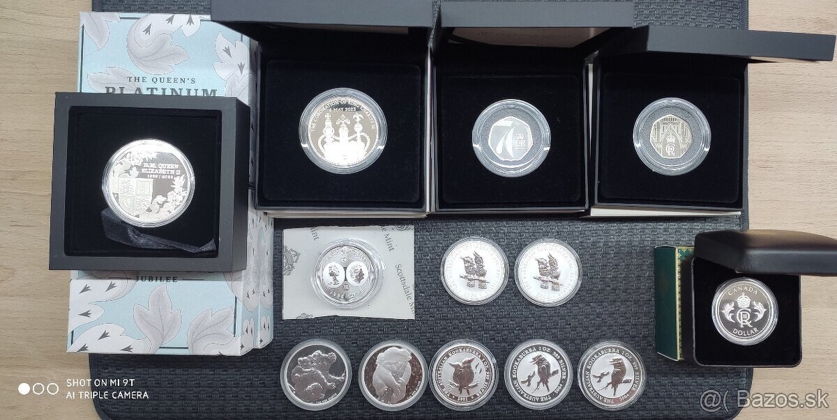 Strieborné zberateľské mince