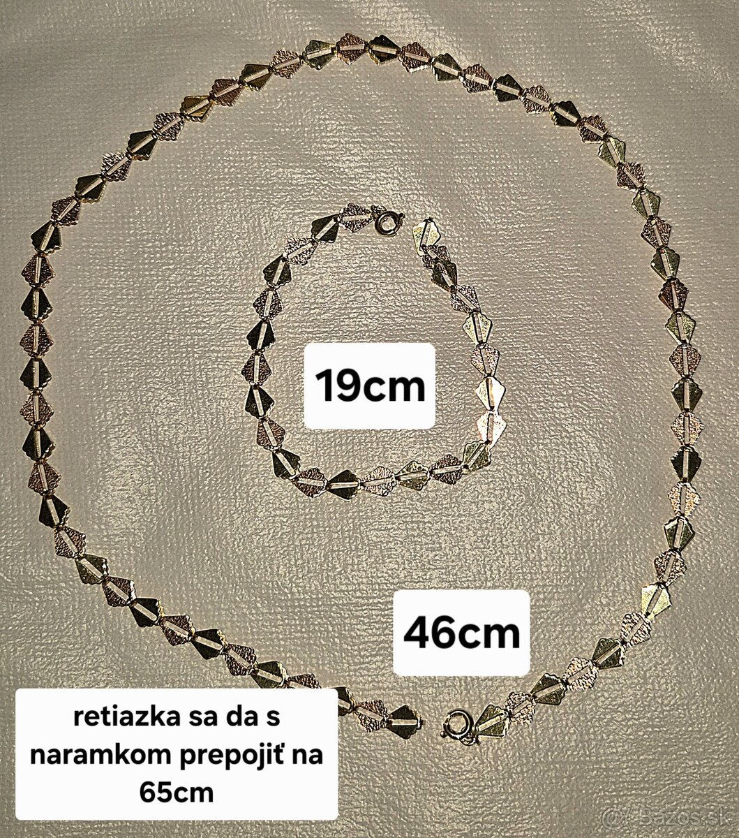 Zlata retiazka a naramok 585