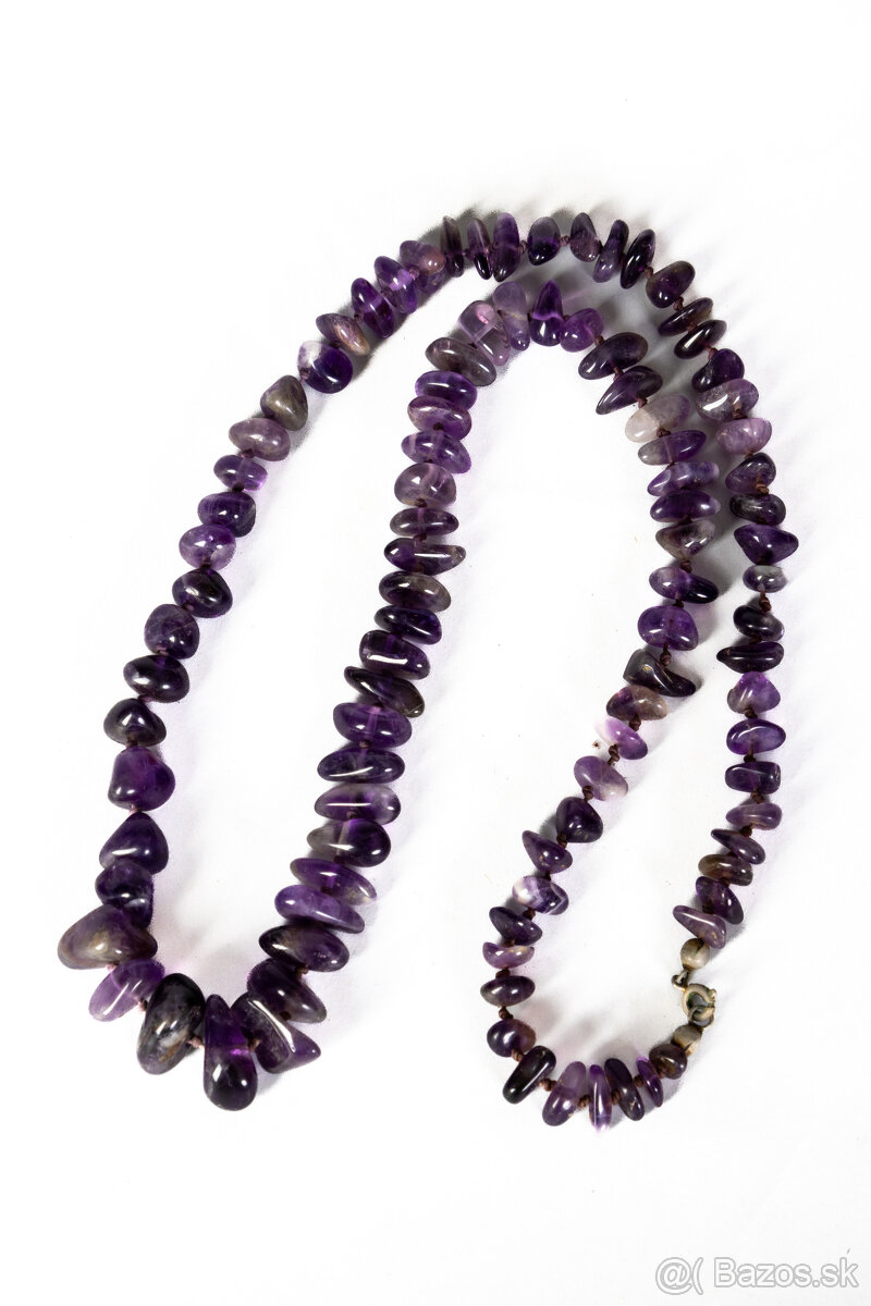 Starožitný ametystový náhrdelník