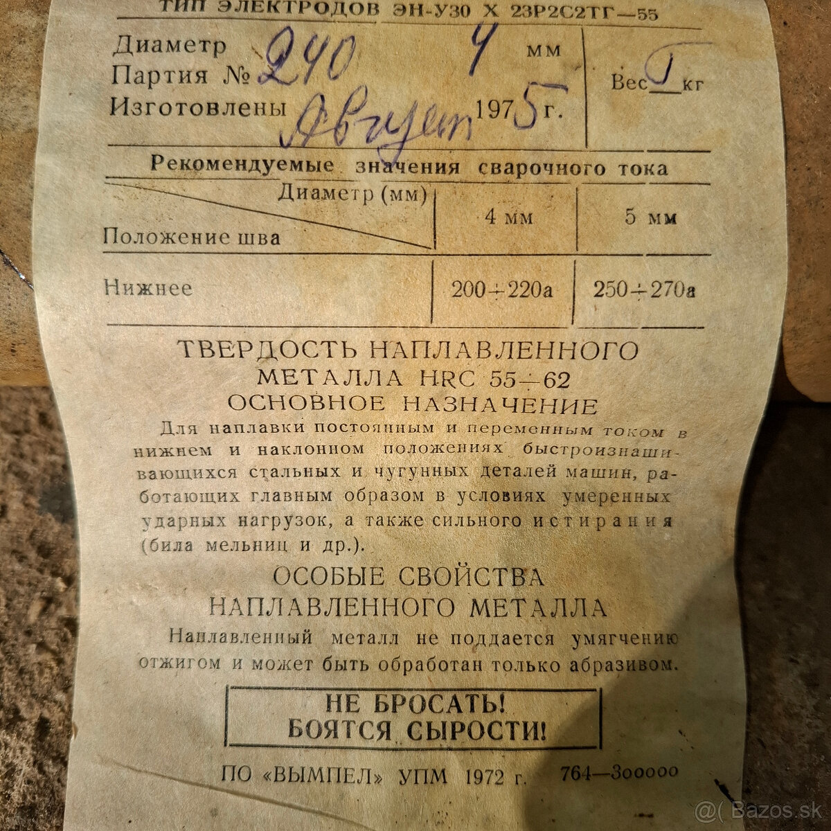 Elektródy tvrdonávar 4mm