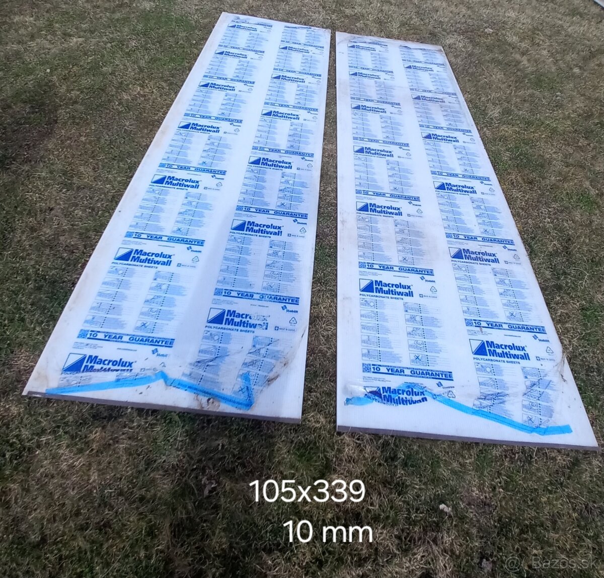 Lexan polikarbonat 105x339 10 mm