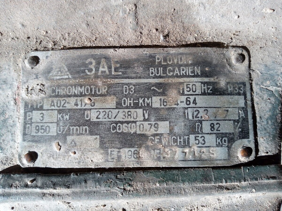 Predám elektromotor 2 ks