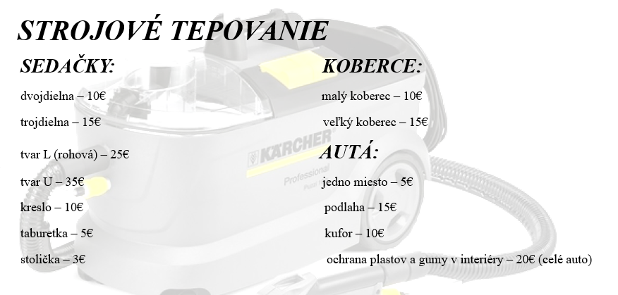 ✅Hĺbkové strojové tepovanie✅