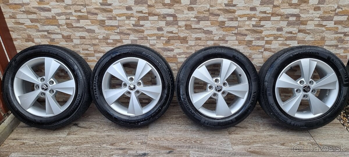 Predám hliníkové disky ŠKODA VELORUM r16 5x112 205/55r16