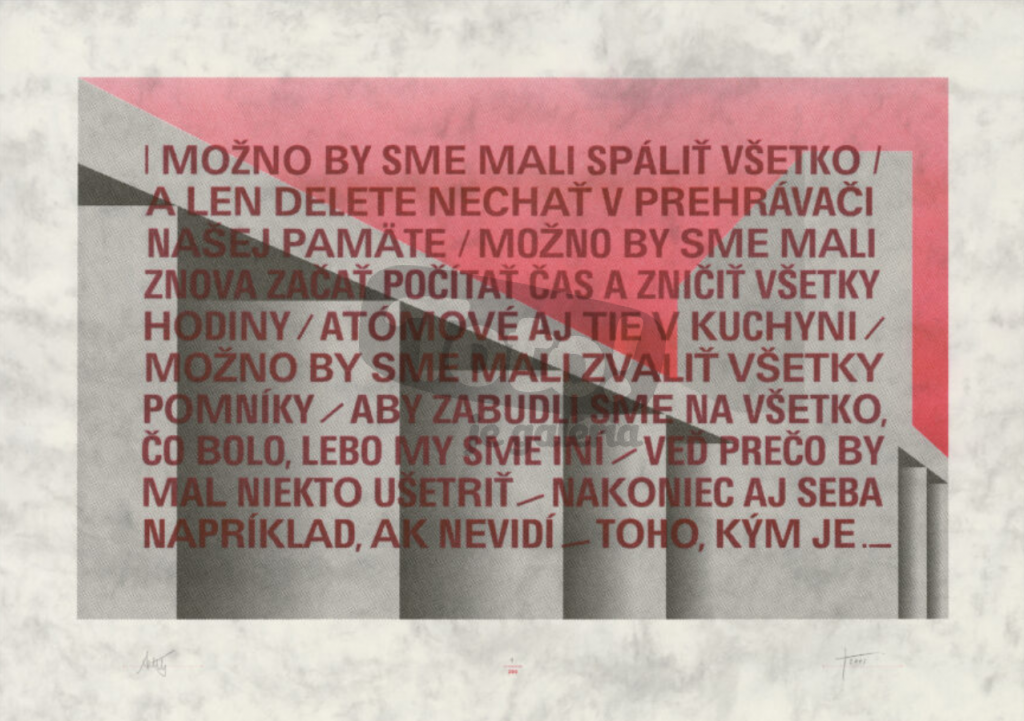 Čierne diery grafika Istropolis / Manifest