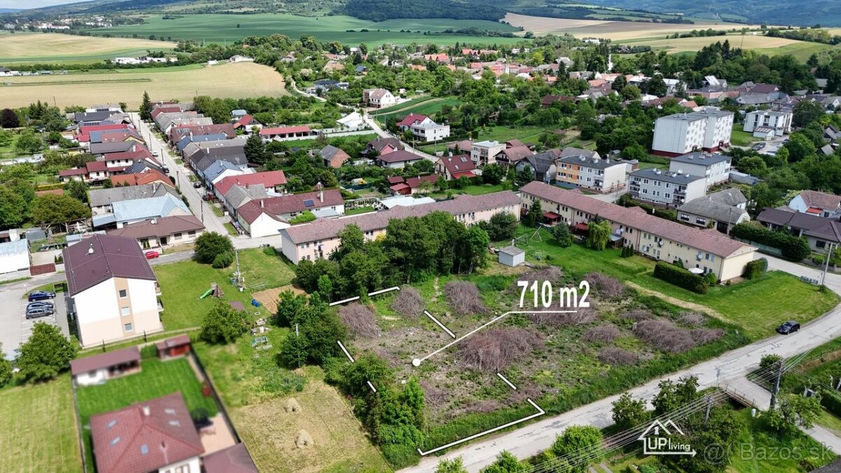 Stavebný pozemok, 710 m2, 5 min. od Nové Mesto nad Váhom
