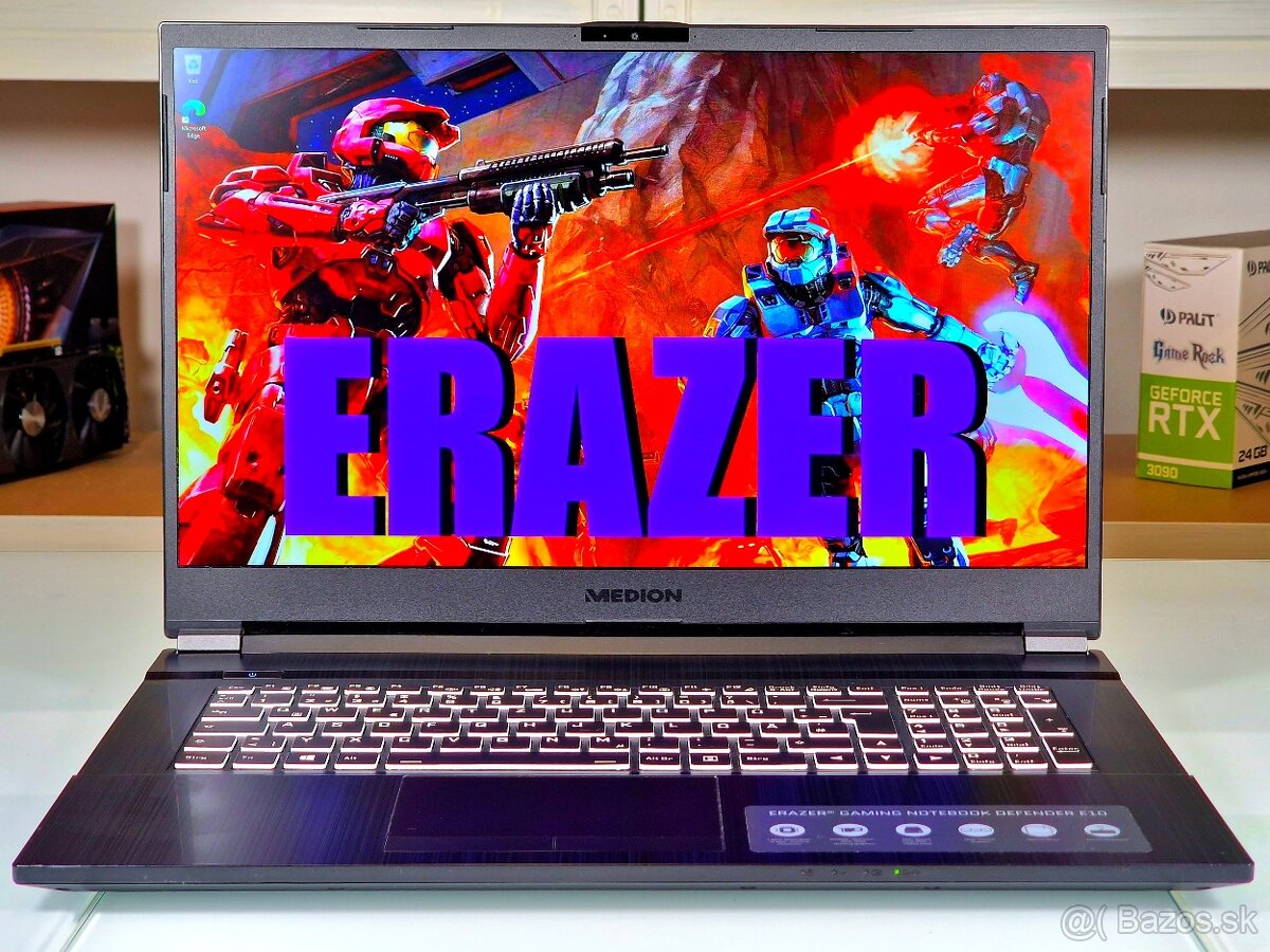 Herný notebook ERAZER 17,3" | RTX 3060 | Ryzen 5800H | ZÁRU