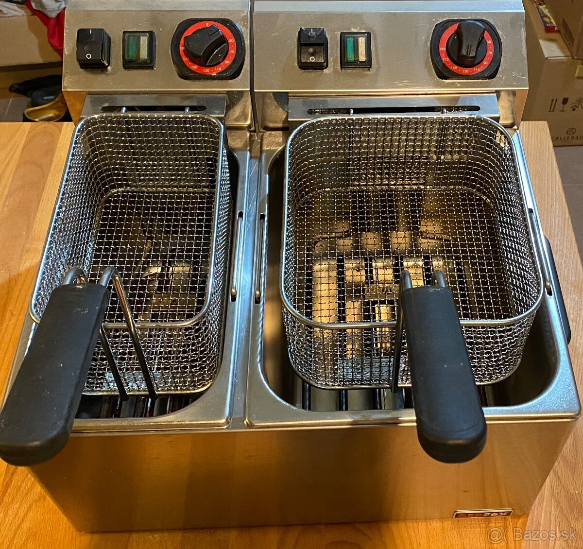 Elektrická fritéza FE 74 s dvomi vaňami