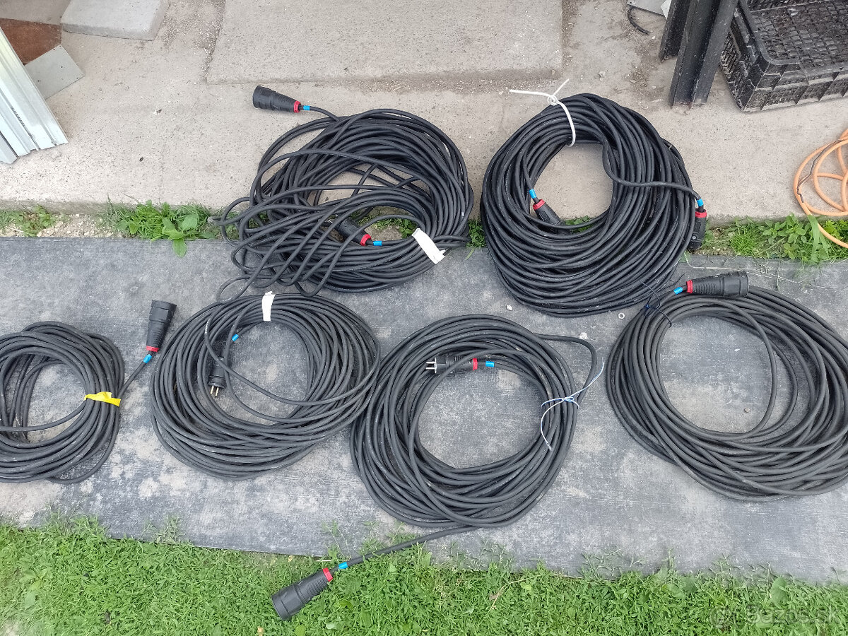 25m a 50 m predlžovací kabel