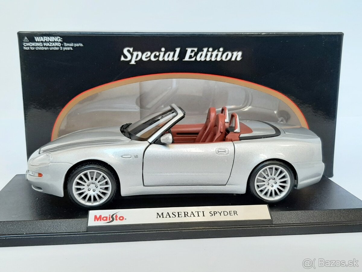 1:18 - Maserati Spyder / Mercedes Sportcoupe - Maisto - 1:18