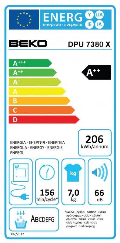 Sušička Beko DPU 7380X (7kg)