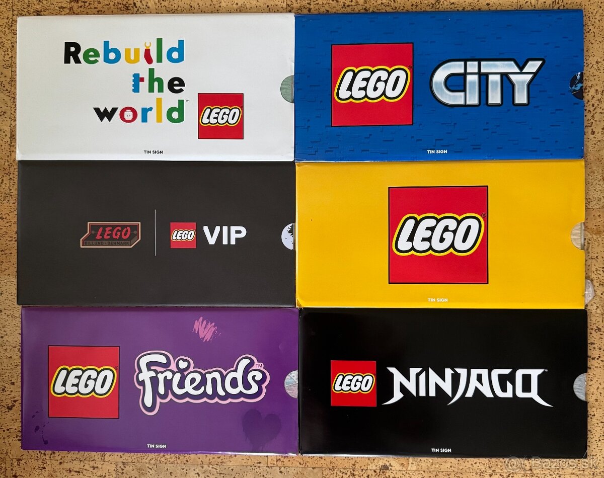 LEGO VIP TIN CEDULE - CITY, RETRO, NINJAGO, FRIENDS, SIGN