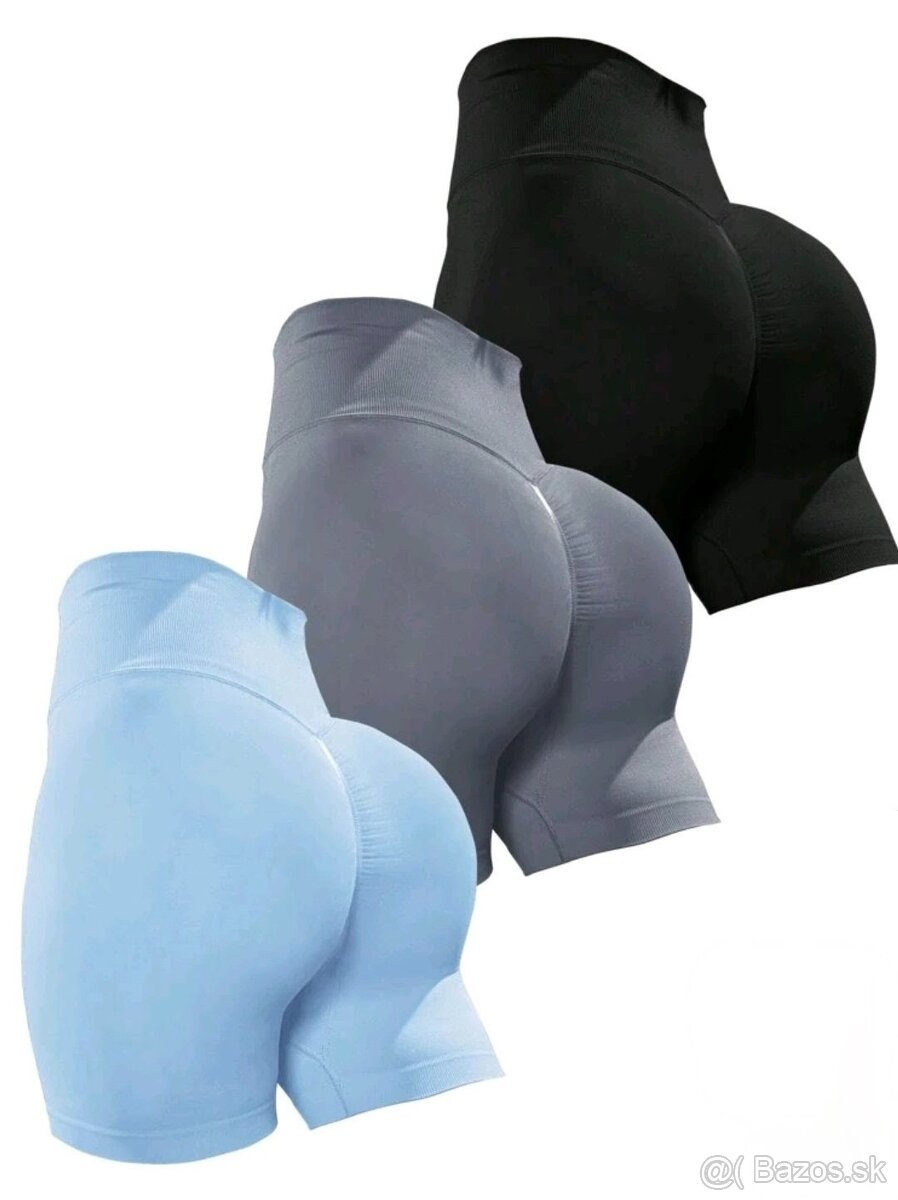 3-balenie bikershorts s riasením na zadku