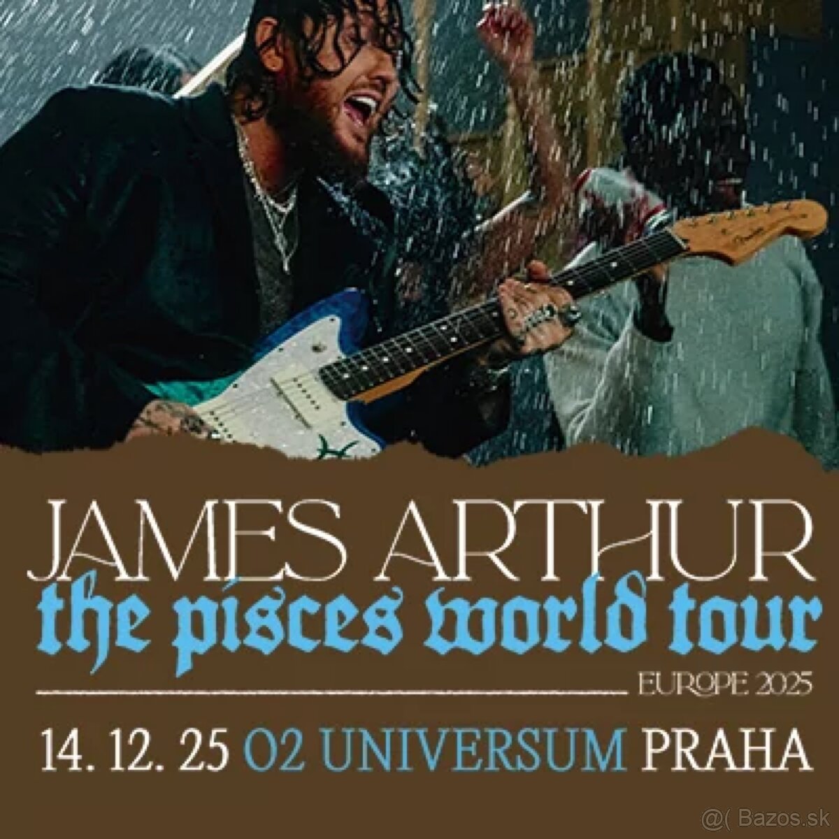 Lístok na koncert James Arthur v Prahe 14.12.25