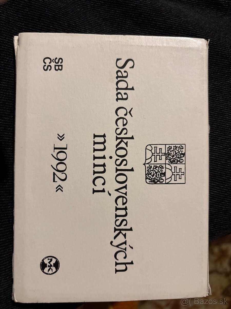 Sada československých mincí (1992)