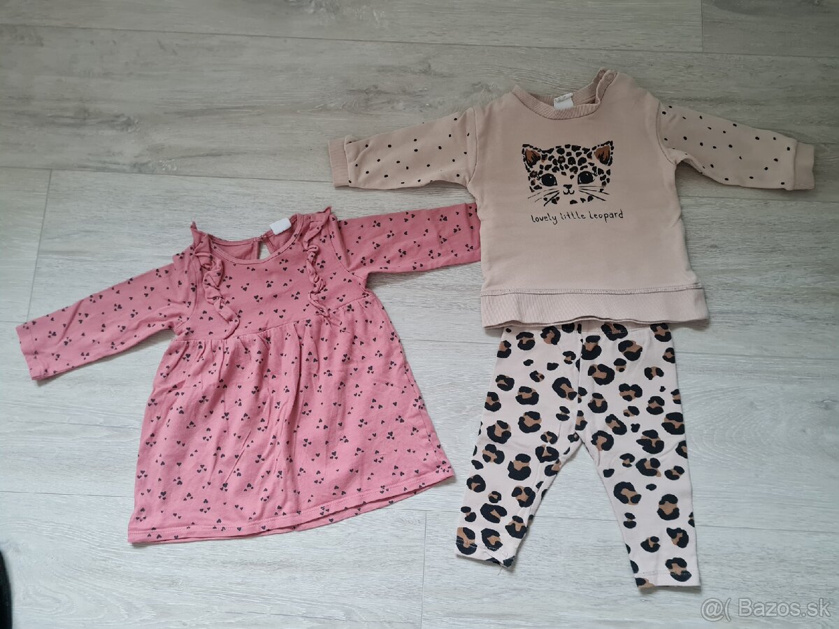 HM komplet + saty veľ 68 len 3,50€