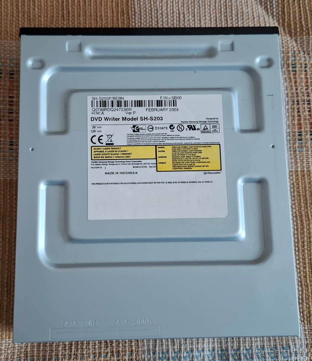 DVD napaľovačka Samsung SH-S203 čierna do PC