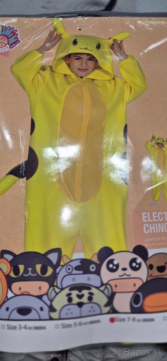 Karnevalový kostým Pikachu 7-9rokov - NOVÝ