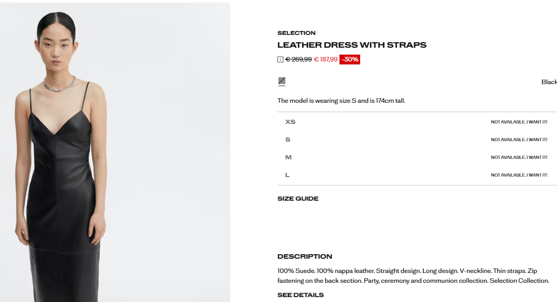 Kožené šaty MANGO n.o.v.é.