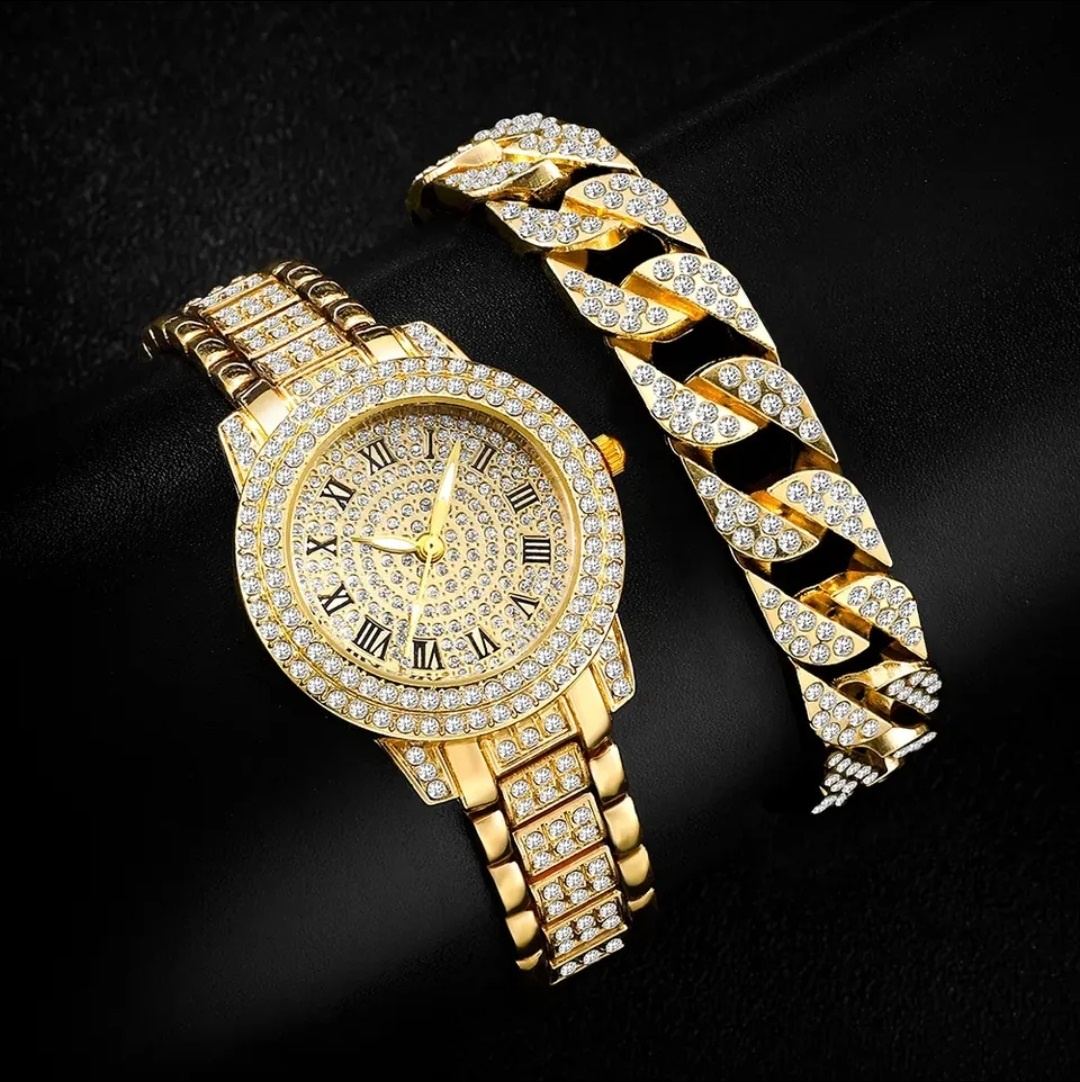 Zlaté dámske hodinky s náramkom , dámske zlaté hodink
