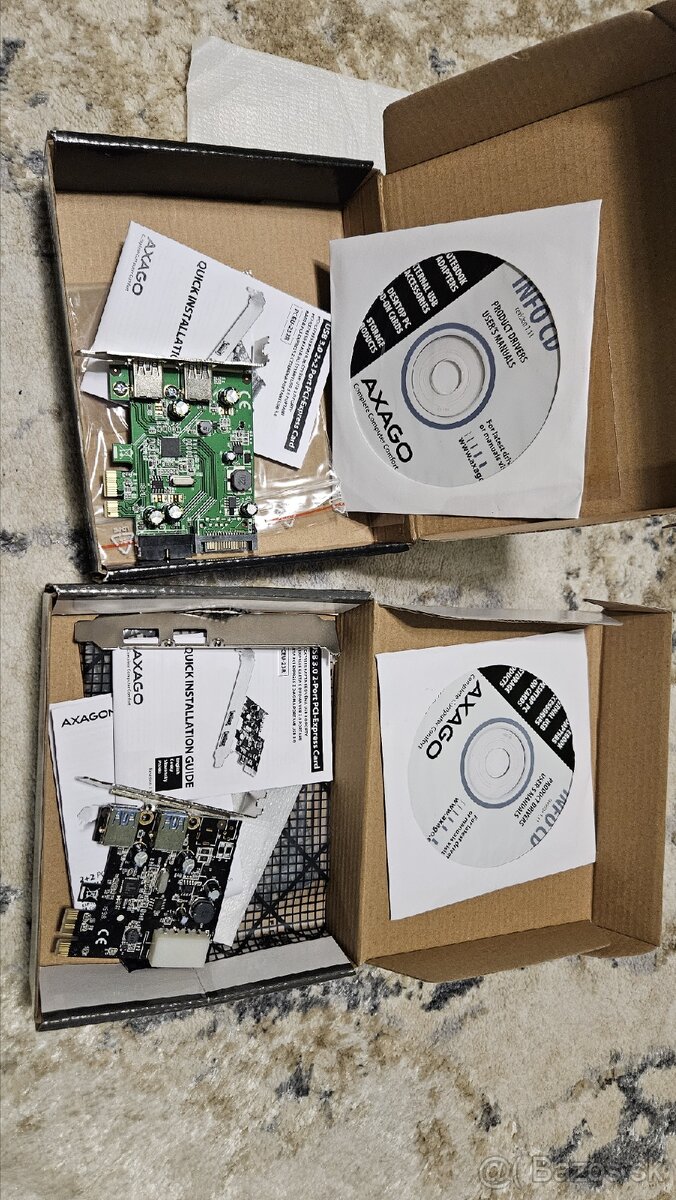 Predám karty USB3.0 PCI-Express 2ks