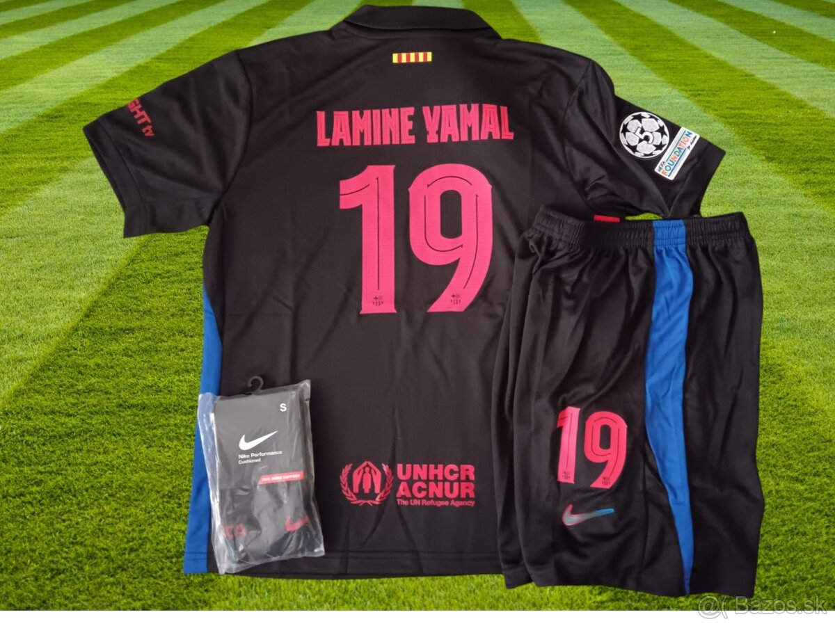 dres Yamal FC BARCELONA čiernočervená edícia