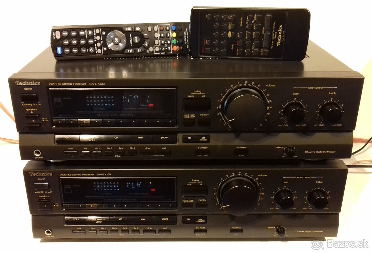 265W 2ks Receiver TECHNICS SA-GX100 vyroba JAPAN, AR18, AR10