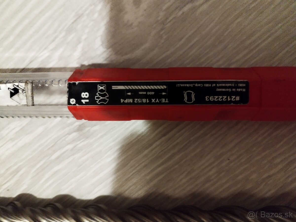 SDS Max vrtáky do betonu Hilti 18