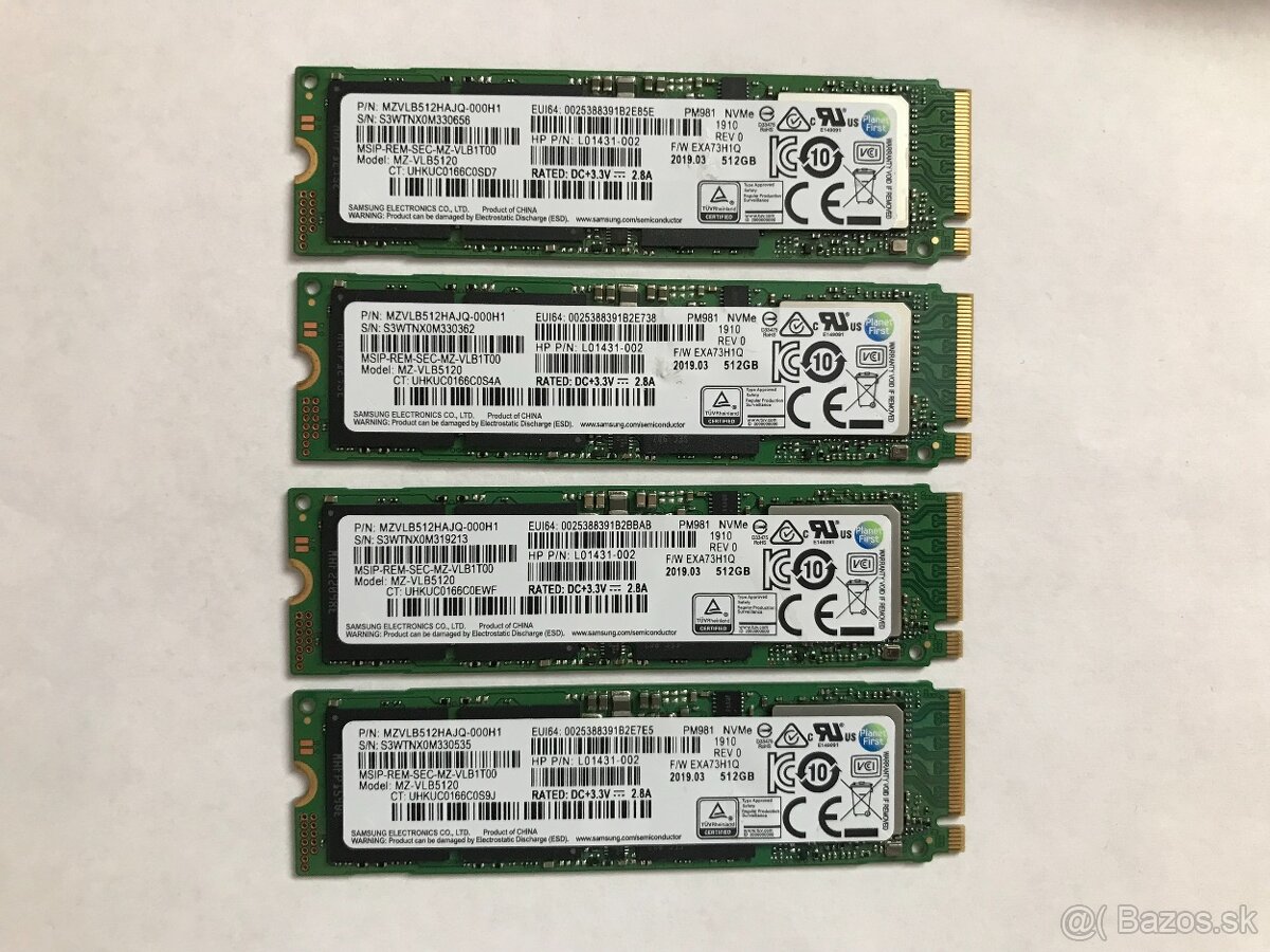 Samsung PM 981 512GB ssd disk M.2.