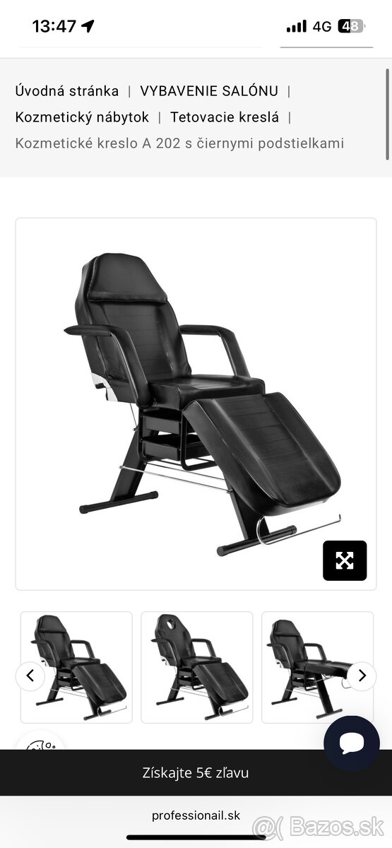 Predám tetovacie kreslo