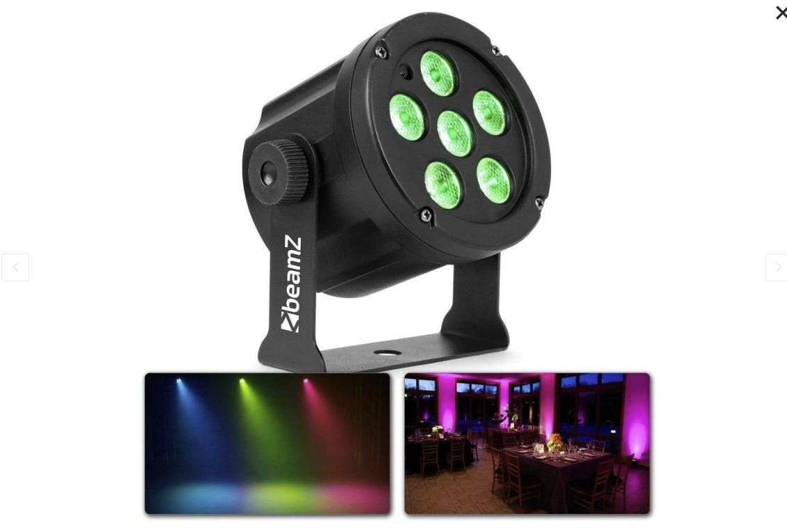 2x BeamZ SlimPar30 RGB