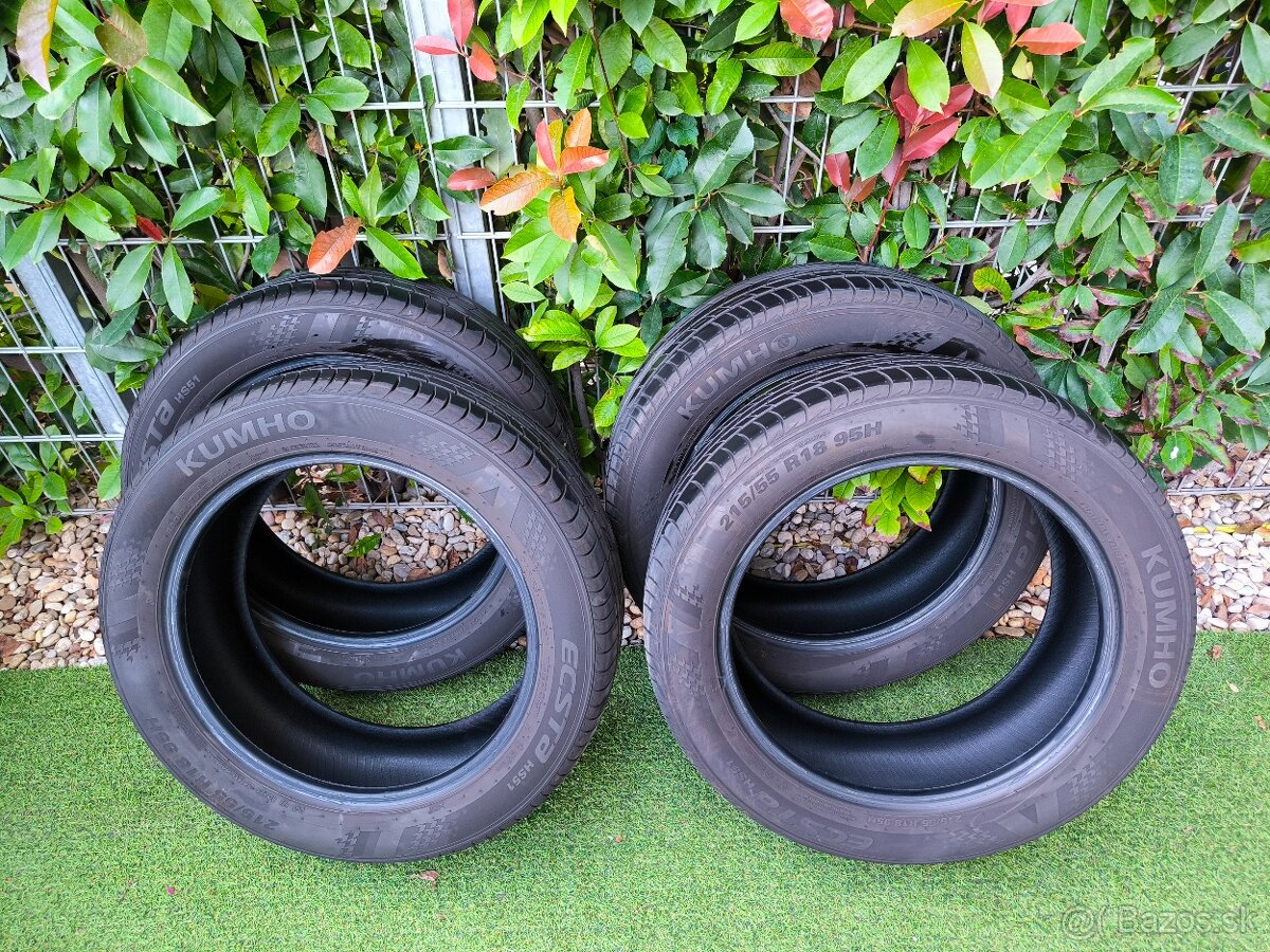 Predám 4 ks Kumho ECSTA HS 51 215/55 R18 95H