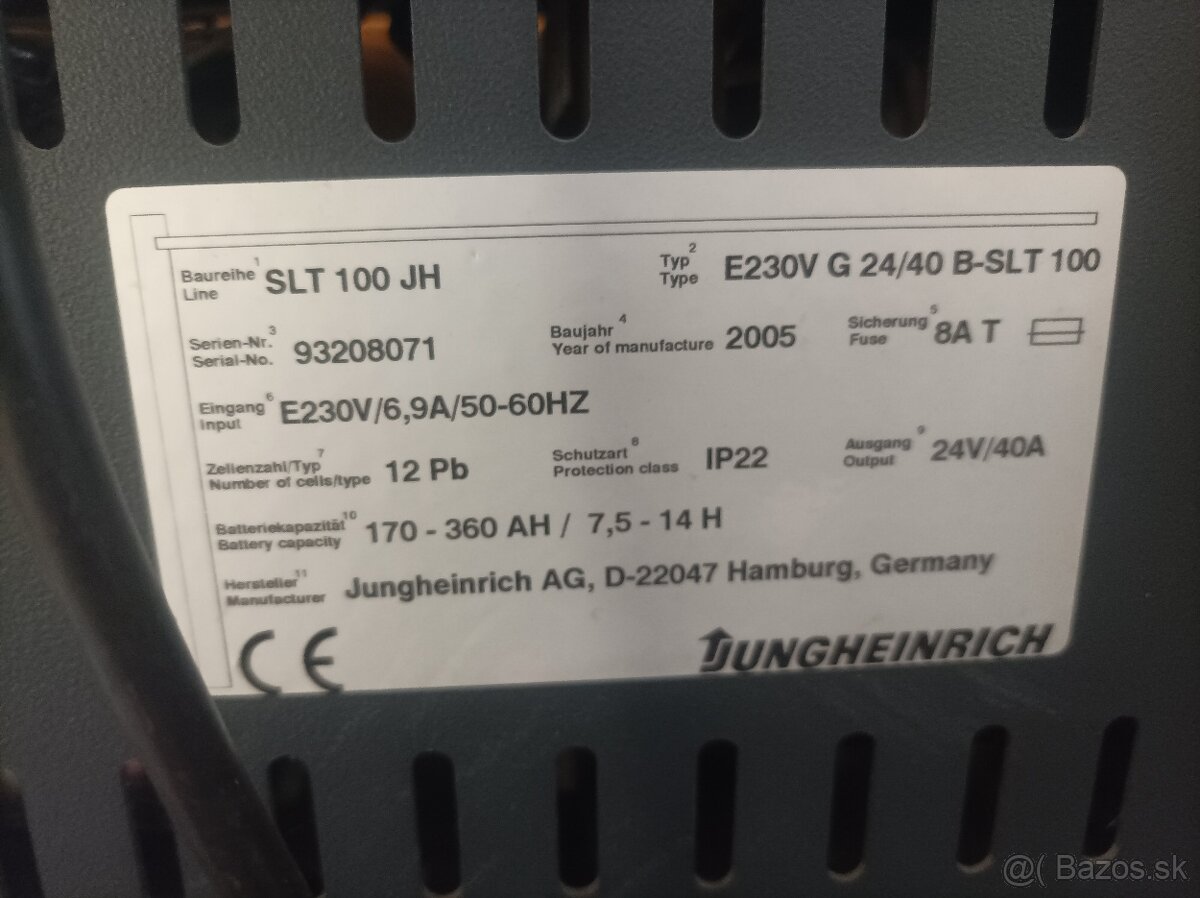 Nabíječka JungHeinrich SLT 100JH 24v
